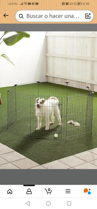 Parque para perros 70cm hexagonal
