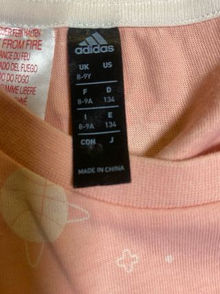 Lote 2 Camisetas Niña Adidas y Fila Talla 8-12