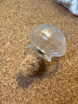 Tappo di vetro e sughero