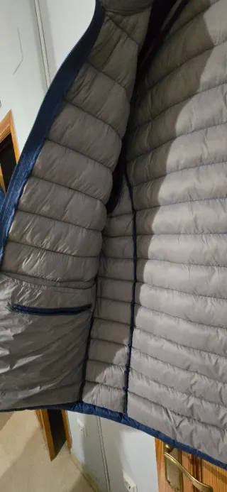 Chaqueta acolchada caballero azul