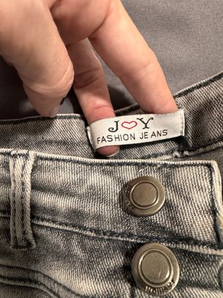 Falda pantalon tejana gris JOY Talla XS