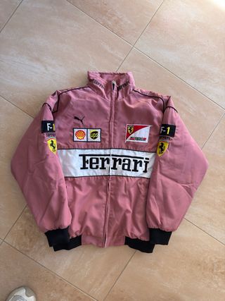 Chaqueta Ferrari Vintage Racing F1 Retro Bomber