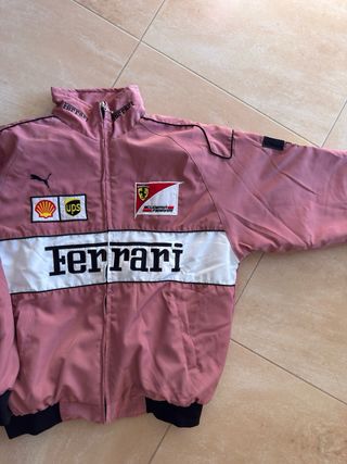 Chaqueta Ferrari Vintage Racing F1 Retro Bomber