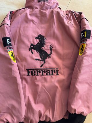 Chaqueta Ferrari Vintage Racing F1 Retro Bomber
