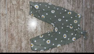 Pantalón bombacho bebé estampado flores