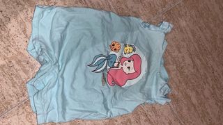 Pijama bebé azul sirena