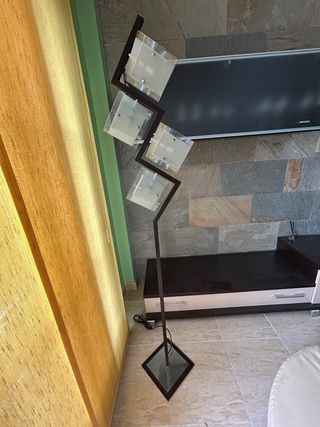 Lámpara de techo moderna cristal y metal