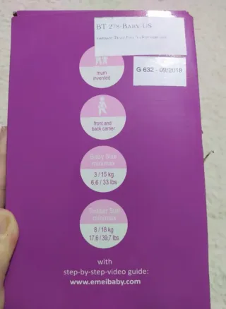 Mochila Porteo EmeiBaby Ergonómica