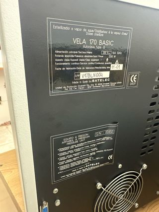Autoclave Satelec VELA 170 BASIC
