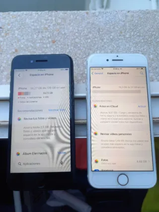 2 iPhones: SE 3ª Gen 128GB y 7 32GB