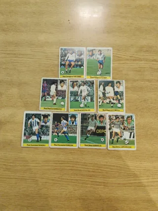 Pack 9 Cromos TOP Liga 81-82