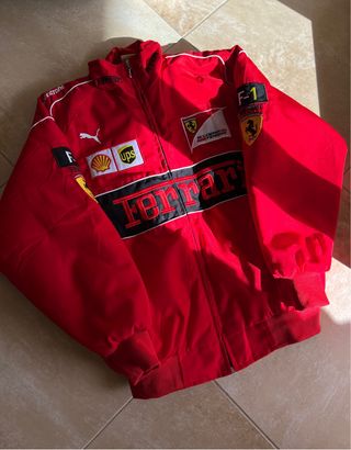 Chaqueta Ferrari Vintage Racing F1 Retro Bomber