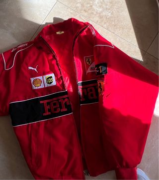 Chaqueta Ferrari Vintage Racing F1 Retro Bomber