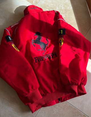 Chaqueta Ferrari Vintage Racing F1 Retro Bomber