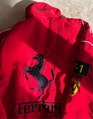Chaqueta Ferrari Vintage Racing F1 Retro Bomber
