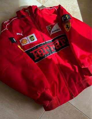 Chaqueta Ferrari Vintage Racing F1 Retro Bomber
