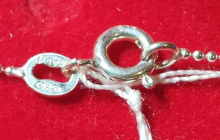 Cadena de Plata de Ley de 45cm