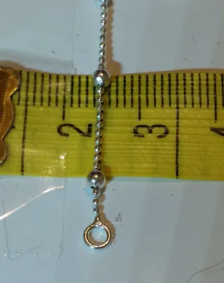 Cadena de Plata de Ley de 45cm