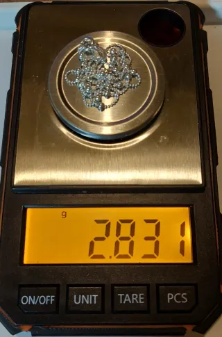 Cadena de Plata de Ley de 45cm