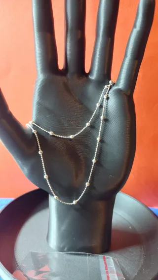 Cadena de Plata de Ley de 45cm