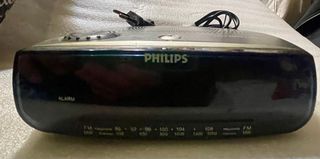 Radio despertador Philips negro