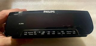 Radio despertador Philips negro