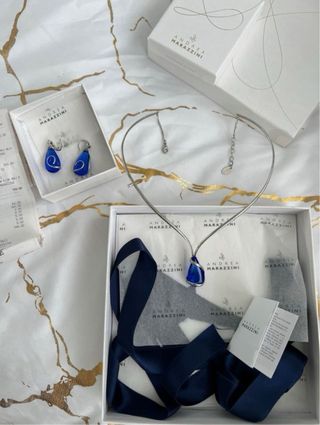 Conjunto Andrea Marazzini Zirconita Azul