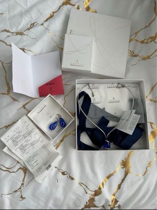 Conjunto Andrea Marazzini Zirconita Azul