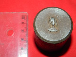 Cuño troquel acero religioso niña medallas