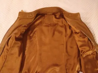 Chaqueta CUERO PIEL CAMEL chamarra chalecos