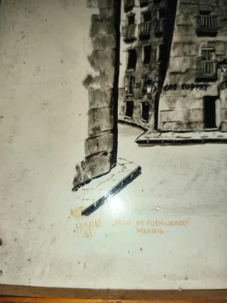 Cuadro Arco de Cuchilleros Madrid – firmado Mª Hid