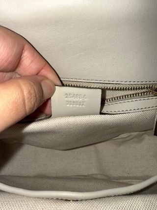 Bolso Gucci Vintage Piel Serpiente Gris/Blanco