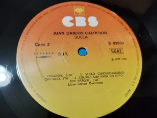 Juan Carlos Calderón - Soleá (Vinilo 1978)