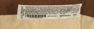 Jersey Zara Rayas Beige y Marrón Talla S