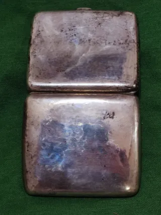 Pitillera Suiza Plata Ley  con Sellos