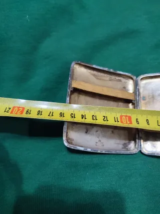 Pitillera Suiza Plata Ley  con Sellos