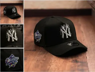 Gorra New Era Yankees Negra Llamas