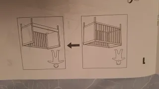 Cuna de bebé blanca ikea