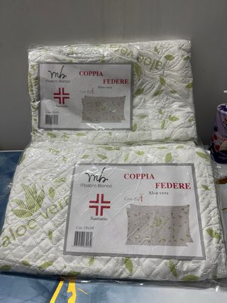 Coppia Federe Aloe Vera Mastro Bianco