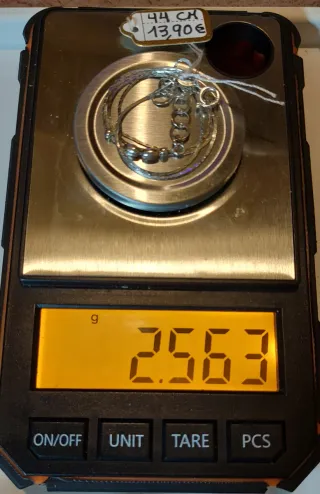 Cadena de Plata de Ley de 40-44cm