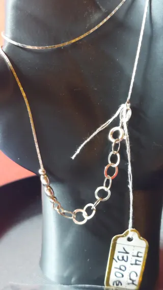 Cadena de Plata de Ley de 40-44cm