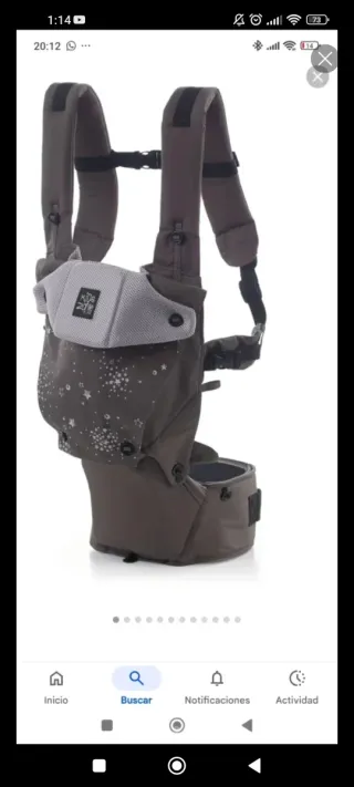 Mochila Portabebés Jane Revolution Gris