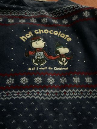 Pijama Polar Snoopy Mujer Talla S