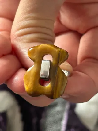Anillo Tous Oso Ojo de Tigre