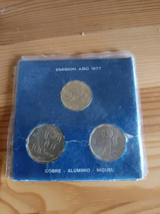 Emisión Año 1977 Monedas Colección