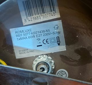 Lampara colgante techo acampanada grande