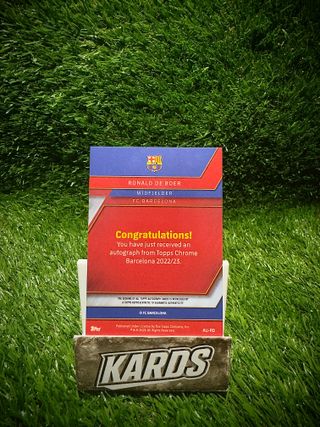 Ronald de Boer Auto Topps FC Barcelona
