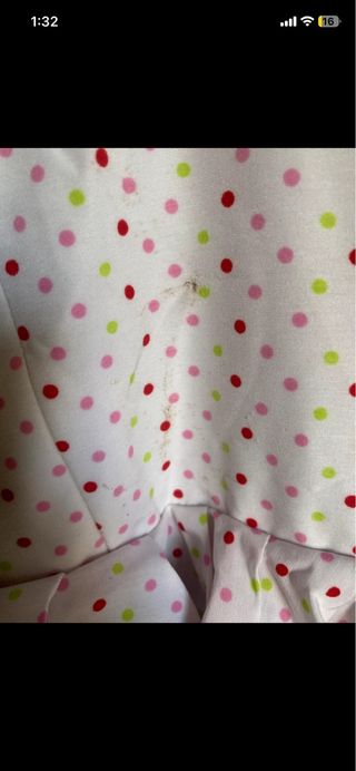 Traje Flamenca Niña Blanco Lunares Rojos