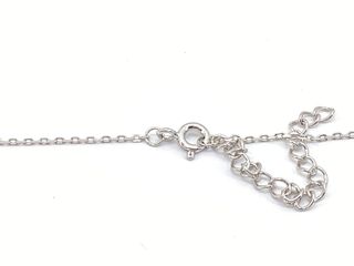 cadena plata 925mm con piedra con circonita 19 2.5cm