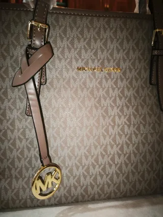 Bolso Grande Marrón y gris